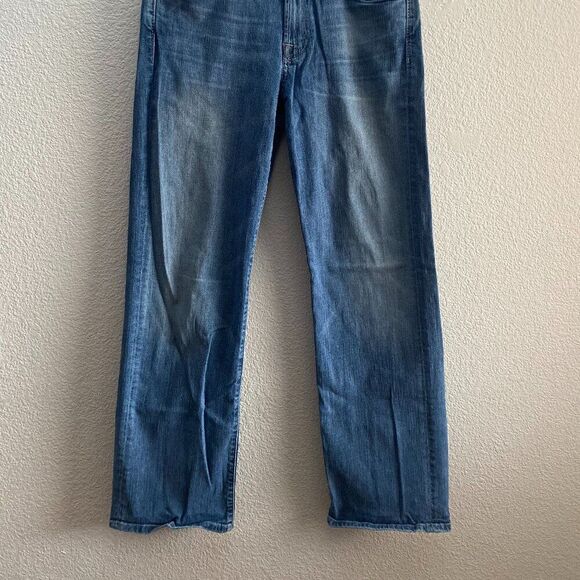 7 For All Mankind Relaxed Fit Jeans Medium Wash Size 31 x 30.5 Zip Fly - Picture 7 of 8